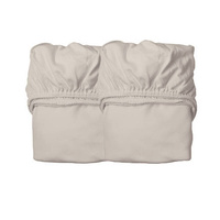 LEANDER - sheet for baby cot 2 pcs, cappucino