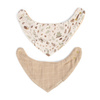 Filibabba Śliniak bandana 2 szt. Little Wonders + Warm Grey