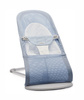 BABYBJORN - Bouncer Balance Soft Light grey frame, Mesh, Sky blue/White
