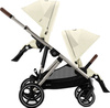 Zestaw 2w1 Cybex Wózek Gazelle S (Tpe) Seashell Beige + Siedzisko (Dodatkowe) Gazelle S Seashell Beige