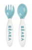 Beaba - Plastic cutlery in a case blue