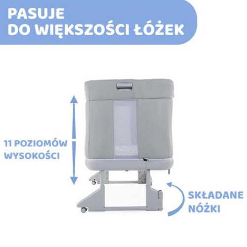 CHICCO Next2me Forever | Cool Grey