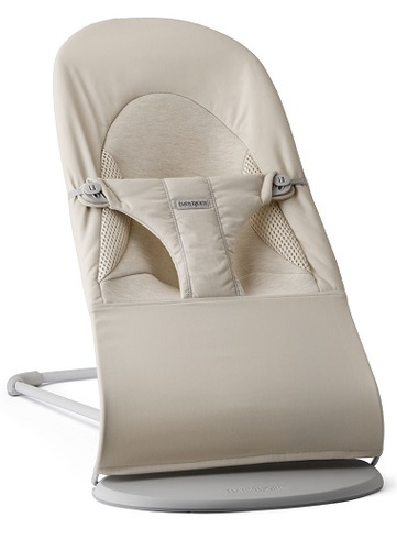 BabyBjorn  leżaczek (Woven/Jersey) Tri Jasny Beż