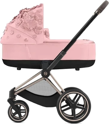 Zestaw 1w1 Cybex Rama Priam 4.0 Rose Gold & Gondola Priam 2.0  Simply Flowers Pink