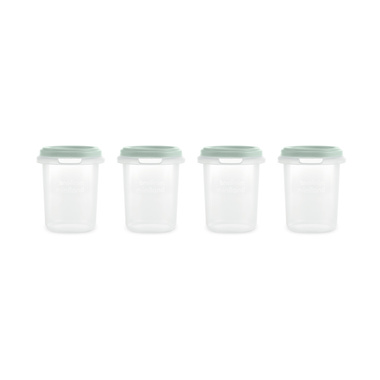 Pojemniki hermetycznie zamykane na żywność Dolce 4x250 ml - Miętowe