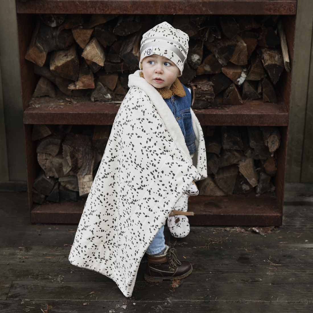 Elodie Details - Winter Beanie - Dalmatian Dots 2-3 years