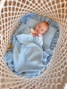 BJALLRA KOCYK MUSLINOWY SWADDLE BLUE SKY
