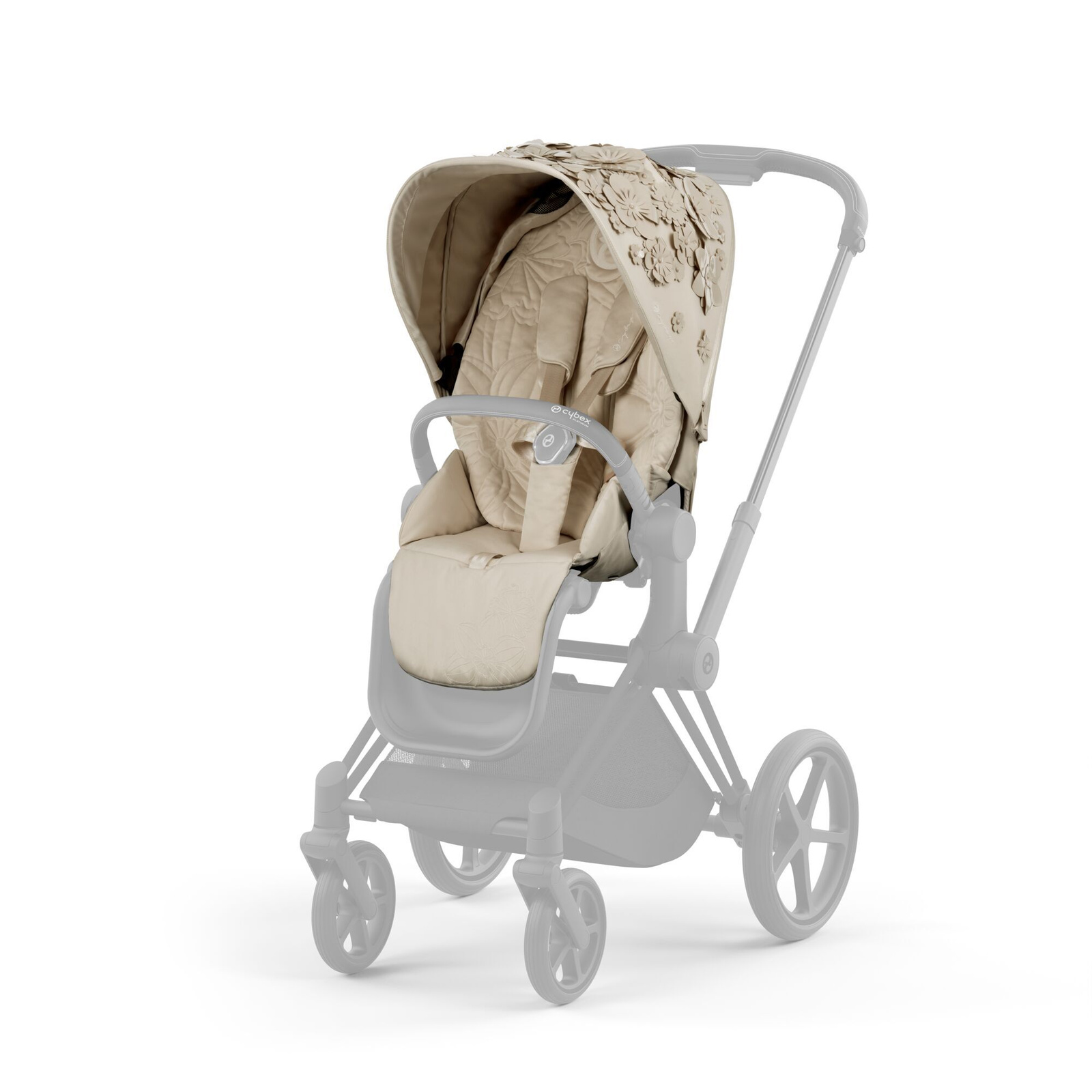 CYBEX PRIAM 4.0 | NEW GENERATION | WÓZEK SPACEROWY | PLATINUM | SIMPLY FLOWERS | NUDE BEIGE | FASHION COLLECTION