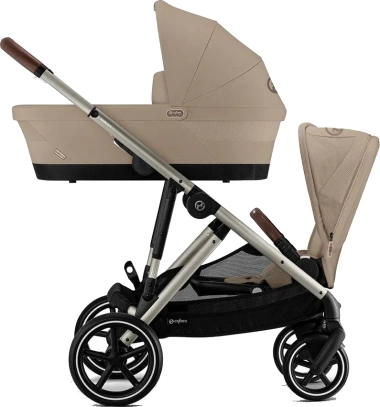 Zestaw 2w1 Cybex Wózek Gazelle S (Tpe) Almond Beige + Gondola Gazelle S Almond Beige