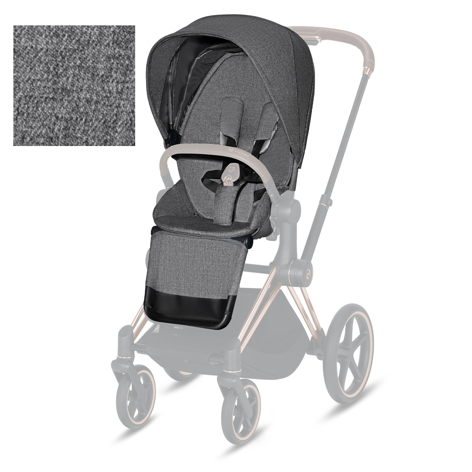 CYBEX TAPICERKA Priam 2.0, (Denim Plus) Grey