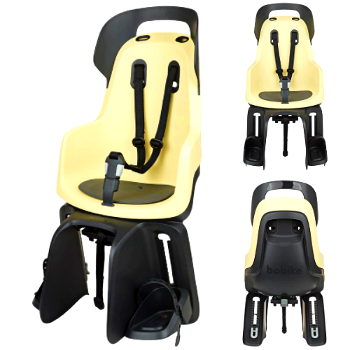 FOTELIK ROWEROWY | BOBIKE GO | NA BAGAŻNIK | MACARON GREY | VANILLA CUP CAKE | CANDY PINK | MARSMALLOW MINT | LEMON SORBET