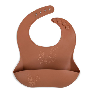 Filibabba Śliniak silikonowy Squirrel