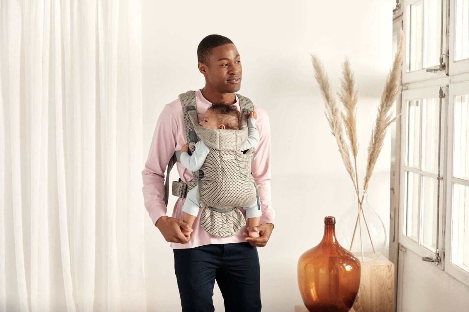BabyBjorn NOSIDELKO MOVE 3D MESH GREY BEIGE