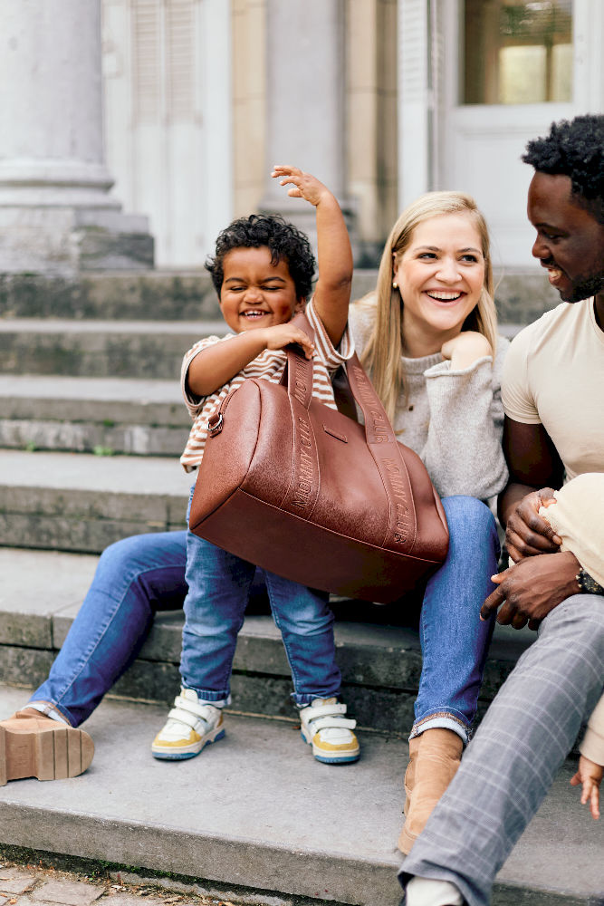 Childhome Torba Mommy Club Vegan Leather, D Brown