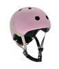 SCOOTANDRIDE | KASK | XXS-S | Z LAMPKA LED | RÓŻOWY | ROSE