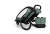 Hamax - Bike trailer for kids COCOON , double - Green/black