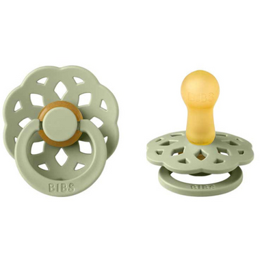 BIBS BOHEME 2-PACK IVORY&SAGE S Smoczek Uspokajający kauczuk HeveaHe
