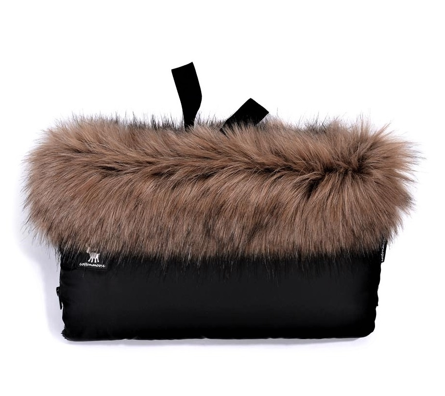 .MUFKI MUFKA COTTONMOOSE Z FUTERKIEM MOOSE | BRAZOWE FUTERKO | BLACK & BROWN | CZARNA