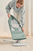 BABYBJÖRN - Fabric Seat for Baby Bouncer Balance Balance Soft, Light Sage/Grey, Woven/Jersey