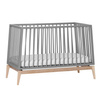LEANDER - LUNA™ baby cot 0-3 yrs, Grey/Oak + Conversion kit
