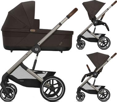 Zestaw 2w1 Cybex Wózek Balios S Lux (Tpe) Chocolate Brown & Gondola Balios S Lux Chocolate Brown
