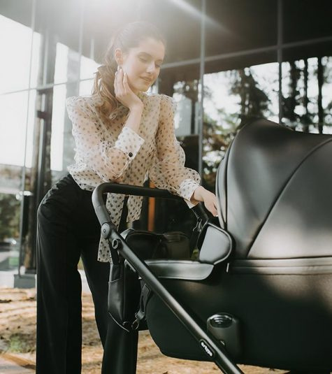 Anex Wózek 2w1 E-type (1/2), Swan Black (et08a).