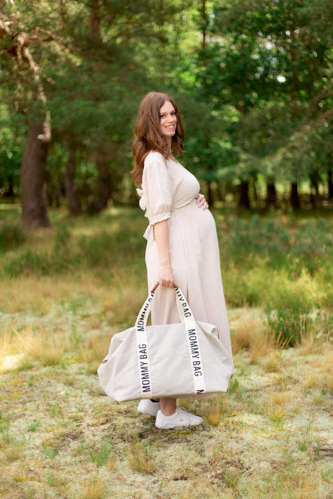 Childhome TORBA MOMMY BAG SIGNATURE Off White
