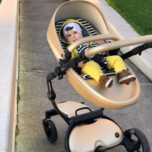 MIMA XARI® | EKSKLUZYWNY WÓZEK 3W1 | GŁĘBOKO-SPACEROWY | + FOTELIK ATON B2 | RAMA 4G BLACK | WKŁADKA DO WÓZKA | GOLD CHAMPAGNE