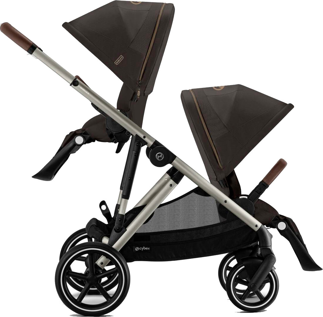 Zestaw 2w1 Cybex Wózek Gazelle S (Tpe) Chocolate Brown + Siedzisko (Dodatkowe) Gazelle S Chocolate Brown
