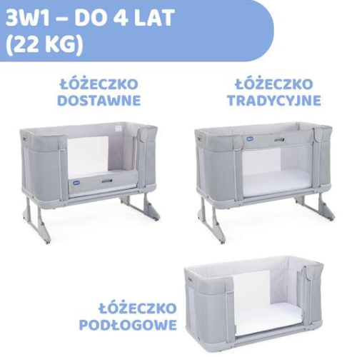 CHICCO Next2me Forever | Cool Grey