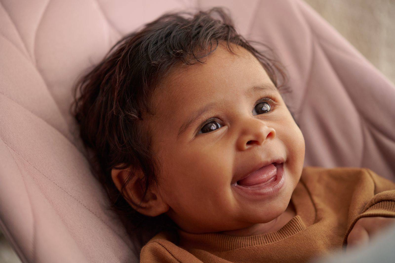 BABYBJORN Leżaczek (Petal Quilt) Dusty Pink
