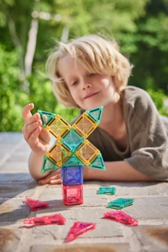 Cleverclixx Klocki magnetyczne Mini Pastel, 28