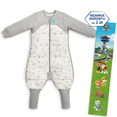 Piżama Love To Dream - 6-12 m - biała, księżyc - ETAP 3 2,5 TOG