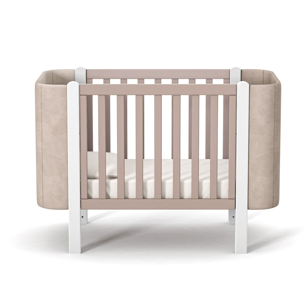 Veres Monaco Velur łóżeczko 120x60 Cappuccino Whit