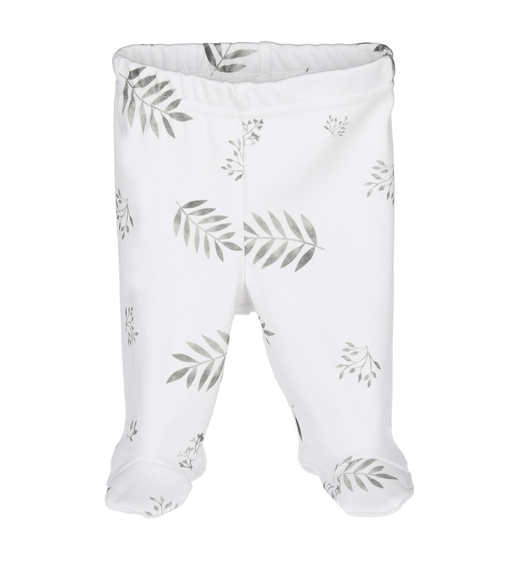 PÓŁŚPIOCH | 100% BAWEŁNA ORGANICZNA | ORGANIC COTTON | GREY LEAVES | SZARE LIŚCIE | 56 | 62