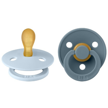 BIBS COLOUR SYMMETRICAL 2-PACK BABY BLUE/PETROL M  kauczuk Hevea