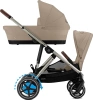 Zestaw 2w1 Cybex Wózek E-Gazelle S (Tpe) Almond Beige + Gondola Gazelle S Almond Beige