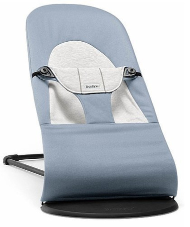 BABYBJÖRN - Bouncer Balance Soft Blue/Grey, Woven/Jersey
