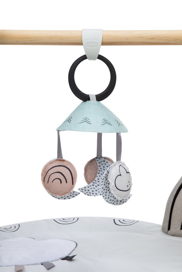 TINY LOVE Mata z drewnianym stojakiem, Decor