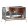 LEANDER - LUNA™ baby cot 0-3 yrs, Grey/Oak + Conversion kit