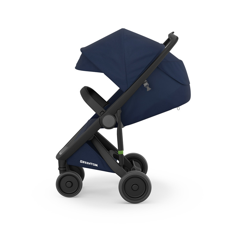 EKOLOGICZNY WÓZEK SPACEROWY GREENTOM CLASSIC (v.2.1) | GRANATOWY | BLUE
