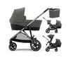CYBEX WÓZEK GŁĘBOKO SPACEROWY 2W1 Z MOŻLIWOŚCIĄ ROK PO ROKU GAZELLE S + KOSZ NA ZAKUPY | DEEP BLACK | CLASSIC BEIGE | SOHO GREY | KONFIGURATOR