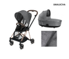 CYBEX MIOS 2.0 LUX EKSKLUZYWNY WOZEK 2W1 TAPICERKA PLUS | GREY | BLACK | BLUE