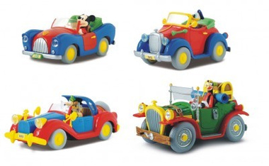 Auto Disney w skali 1:43 - Mickey, Scrooge, Donald, Goofy 1 szt.