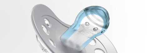 LOVI SMOCZEK SILIKONOWY DYNAMICZNY 2SZT | 0-3M | 3-6M | 6-18M | STARDUST BLUE