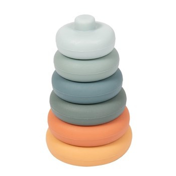 B-Silikonowa wieża układanka kółka