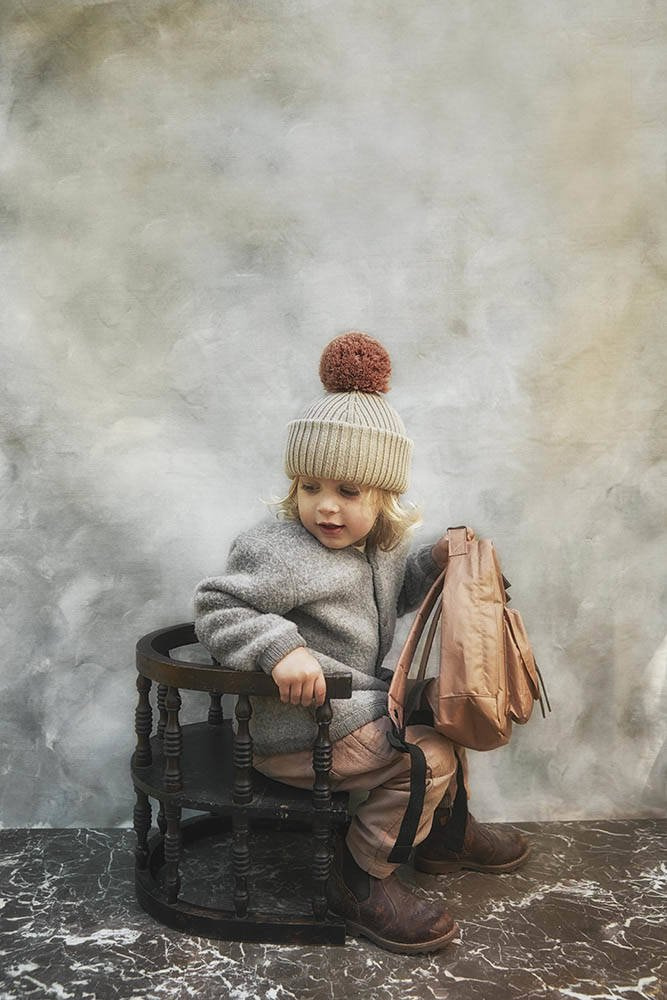 Elodie Details Czapka Wełniana Pure Khaki 2-3 la