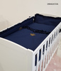 ROYAL BABY POŚCIEL Z FALBANKAMI GLAM LOVE NAVY&GOLD