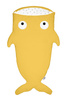 Baby Bites Śpiworek Shark (2-6 l) Chicks Mustard Yellow