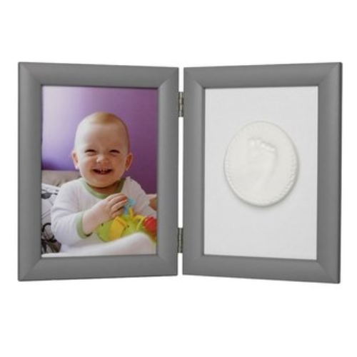 ODCISK BOBASA TINY MEMORIES RAMKA Z GLINKĄ SZARY